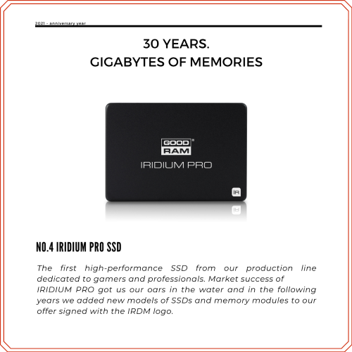 First SSD of Goodram - Iridium Pro First SSD of Goodram - Iridium Pro