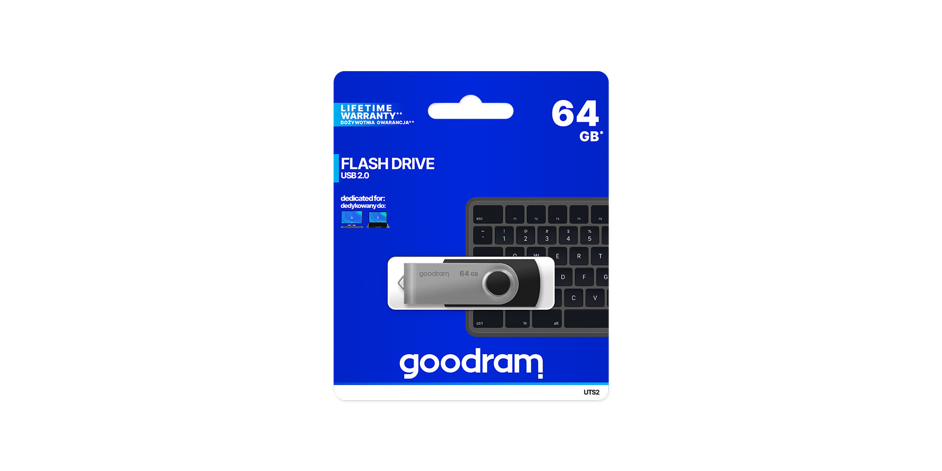 USB UTS2 marki Goodram w opakowaniu